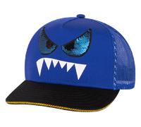 Skechers Monster Eyes Trucker Chapeaux en Bleu/Noir