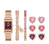 Skechers Montre analogique en métal doré Rose pour Femme (modèle : SR9136)