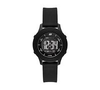 Skechers Montre Rosencrans pour femme, Mouvement numérique, 37 mm Boîtier en polycarbonate noir avec bracelet en silicone, SR6141