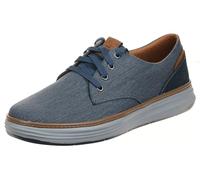 Skechers Moreno Ederson Chaussures en Tissu Oxford pour Homme, Bleu, 12 Wide