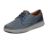Skechers Moreno Ederson Chaussures en tissu Oxford pour homme, bleu, 15-15.5 Wide