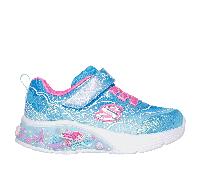 SKECHERS Baskets 'MY DREAMERS - LIL MERMAID' bleu / rose clair / blanc, Taille 25
