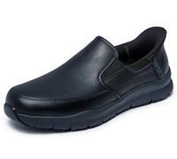 Skechers Nampa Broxtin Hands Free Slip In Chaussures de service alimentaire pour homme, Noir , 44 EU Ancho