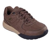 Skechers Homme Netson Gander Flat-Sheets, Brown Synthetic, 42.5 EU