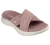Skechers O-t-g Femme Sandales Go Walk Flex impressionnées, Textile Mauve, 42 EU