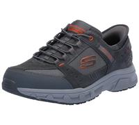 Skechers Oak Canyon Consistent Winne Chaussures Mains Libres pour Homme, Gris/Orange., 44 EU
