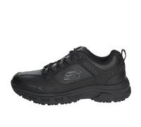 Skechers Oak Canyon Redwick Hommes Formateurs, Black Leather Synthetic Textile Black Trim, 43 EU