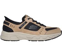 Skechers Oak Canyon Slip On Runners Mens Taupe/Noir 9.5 (44) Male