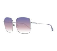 Skechers, Occhiali da sole SE6097, forma quadrata, colore nichel stagno chiaro luc , colore lente viola