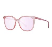 Skechers, Occhiali da sole SE6099, forma rettangolare, colore rosa op , colore lente bordeaux specchiato