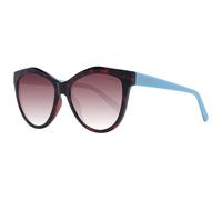 Skechers, Occhiali da sole SE6104, forma a gatto, colore avana scura , colore lente marrone polarizzate