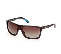 Skechers, Occhiali da sole SE6115, forma rettangolare, colore avana scura , colore lente marrone polarizzate