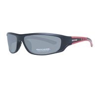 Skechers, Occhiali da sole SE9068, forma rettangolare, colore nero opaco , colore lente fumo