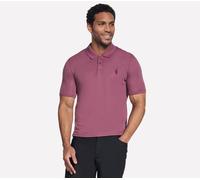 Skechers Off Duty Polo en Chocolat/Bourgogne, Pointure Moyen
