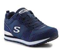 Skechers Femme Retros-og 85-goldn Gurl Baskets, Bleu Navy Suede Mesh Nylon Silver Trim Nvy, 37 EU