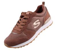 SKECHERS OG 85 Gold'n Gurl - Baskets femme daim-nubuck marron, mousse mémoire 39