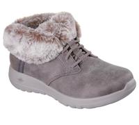 Skechers Slip-ins: On-The-GO Joy - Cozy Charm Chaussures Moyen Width en Taupe Foncé, Pointure 37, Vegan