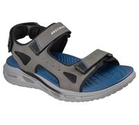 Skechers ORVAN SD Sandales pour Homme, Anthracite synthétique/Nylon, Pointure 48