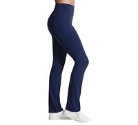 Skechers Go Walk High Waisted Pant Joy - 4-Way Stretch, Moisture-Wicking, Layered Waistband Leggings, Bleu Marine, X-Small Petite Femme