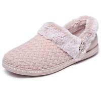 Skechers Pantoufles confortables Campfire-Frosty Promise pour femme, rose poudré, 36 EU