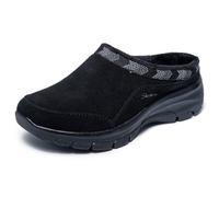 Skechers Pantoufles Easy Going Seasonal Grace pour Femme, Noir/Noir, 8.5