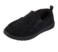 Skechers Pantoufles Melson Willmore pour homme, Microfibre noire, 41 EU