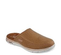 Skechers Pantoufles pour homme Arch Fit LoungeSlipper, Textile blé, 41 EU