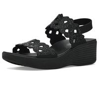 Skechers Sandales compensées Parallel Lite-Sassy DayZ 2.0 pour femme, noir/noir, 11
