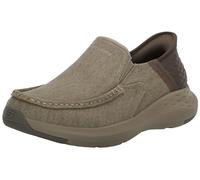Skechers USA Men's Men's Parson-Dewitt Twin Gore MOC Toe Slip-Ins, Beige, 10.5