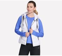 Skechers Performance Elite Cozy Fit Hooded Vest en Blanc, Pointure Petit