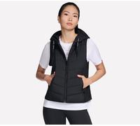 Skechers Performance Elite Cozy Fit Hooded Vest en Noir, Pointure Grand