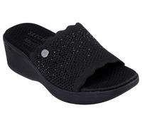 Skechers Pier-Lite Light Essence, Sandales Basses Femme, Noir, 42 EU