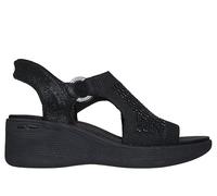Skechers Pier-Lite Park Path Baskets à enfiler pour femme, Noir , 41 EU