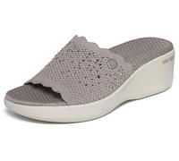 Skechers Pier-Lite Sandales Plates Light Essence pour Femme, Taupe, Pointure 36