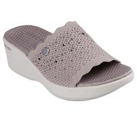 Skechers Pier-Lite Sandales Plates Light Essence pour Femme, Taupe, Pointure 39