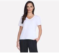 Skechers Pima V-Neck t-shirt en Blanc, Pointure XS