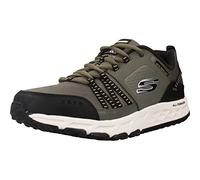 Skechers Baskets Escape Plan Homme Vert olive Lacets Taille 43