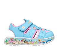 Skechers Play Scene Splash - Ocean Walk Chaussures Narrow Width en Bleu/Rose, Pointure 22, Lavable en machine