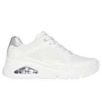 Skechers Premium Leather UNO Icon - Idolized Air Chaussures Moyen Width en Blanc, Pointure 35.5