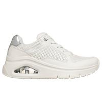 Skechers Premium Leather UNO Icon - Idolized Air Chaussures Moyen Width en Blanc, Pointure 36.5
