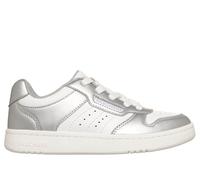Skechers Quick Street Chaussures Moyen Width en Argent/Blanc, Pointure 39, Lavable en machine