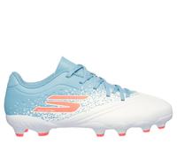 Skechers Razor 1.5 Jr Youth FG Moyen Width en Blanc/Turquoise, Pointure 38