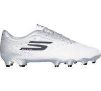 Skechers Razor Adults Academy Firm Ground Football Boots Blanc/Argenté 8 (42) Male