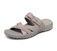 Skechers Reggae Color-full Sandales pour femme, taupe, 10