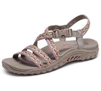Skechers Reggae Dream Weaver Sandales pour femme, Taupe Multi, 38 EU
