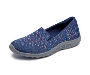Skechers Reggae Fest - Osier - Tricot Double Gore À Enfiler (Willows) Semelle de mocassinFemme