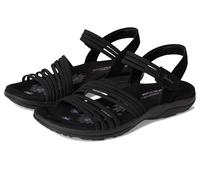 Skechers Reggae Slim - Coffee Run - Femme, noir/noir, 10 Wide