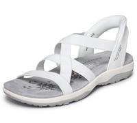 Skechers Reggae Slim Stretch Flex, Sandales, Blanc, 41 EU