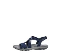 Skechers - Reggae Slim - Sunnyside Flat Sandales - Femme - Chaussures - Bleu - Taille: 37 EU