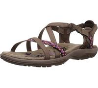Skechers Reggae Slim - Vacay Plateforme Femme Chocolate Duraleather/webbing 39 EU
